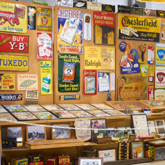 Vintage American road brand signs