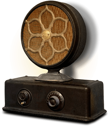 1930s home radio set