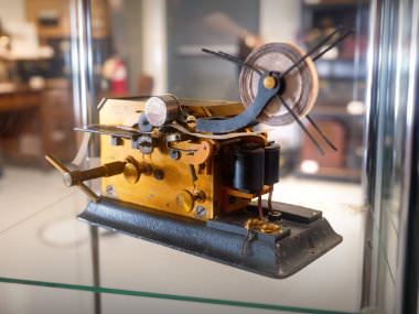 Telegraph recording machine